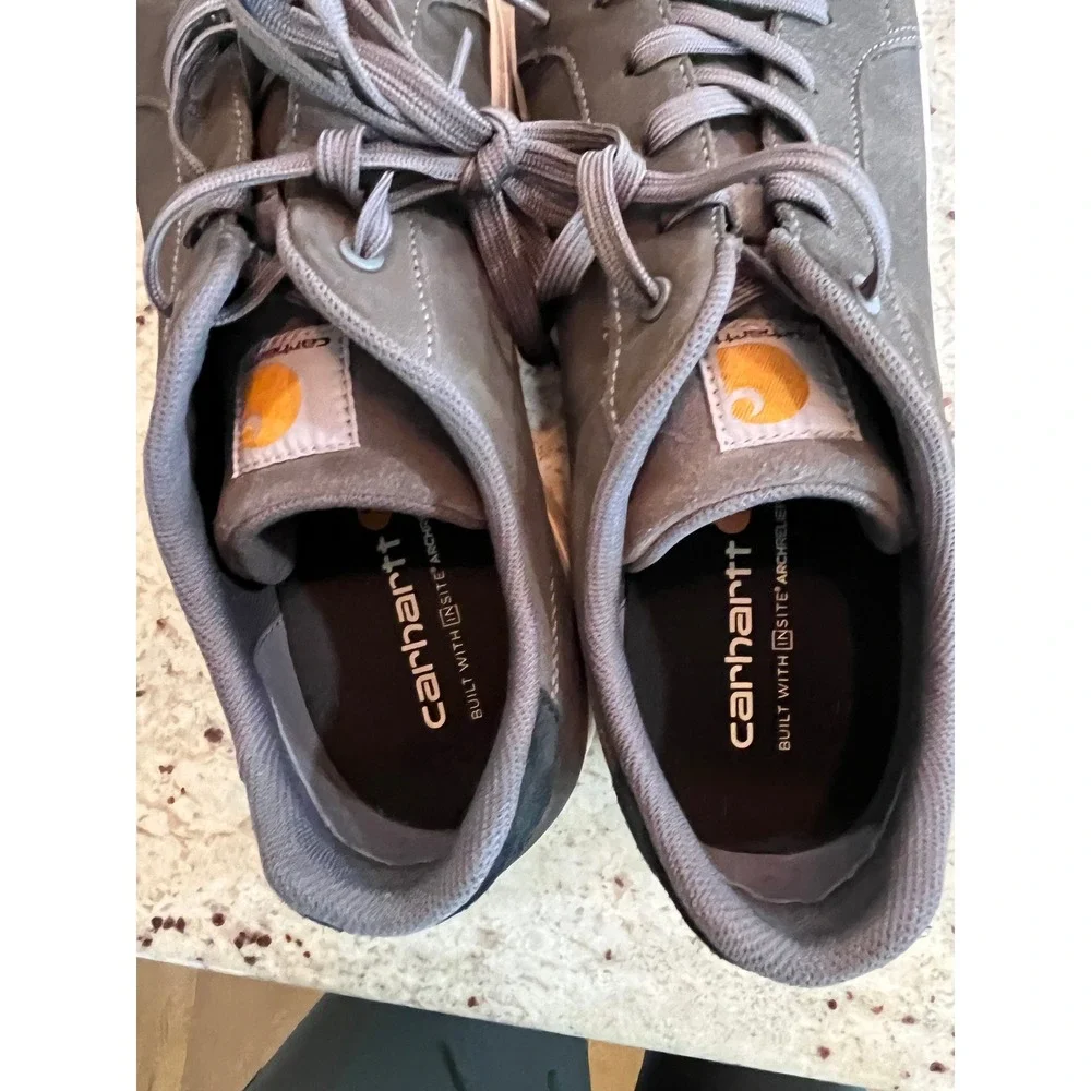 Carhartt‎ Detroit Leather Sneakers Grey Mens 13 FC2123-M